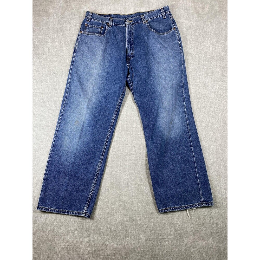 VTG Levis 569 Jeans Mens 34x28 Tag 36x30 Blue Denim Loose Straight Relaxed Baggy
